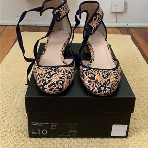 Drake for J.Crew Printed Heels